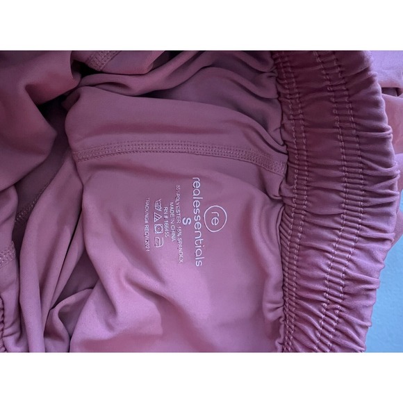 Real Essentials Athletic Running Shorts  Drawstring DUSTY ROSE S - Picture 4 of 4